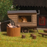 Busch 1870 - H0 - Schäferwagen-Sauna